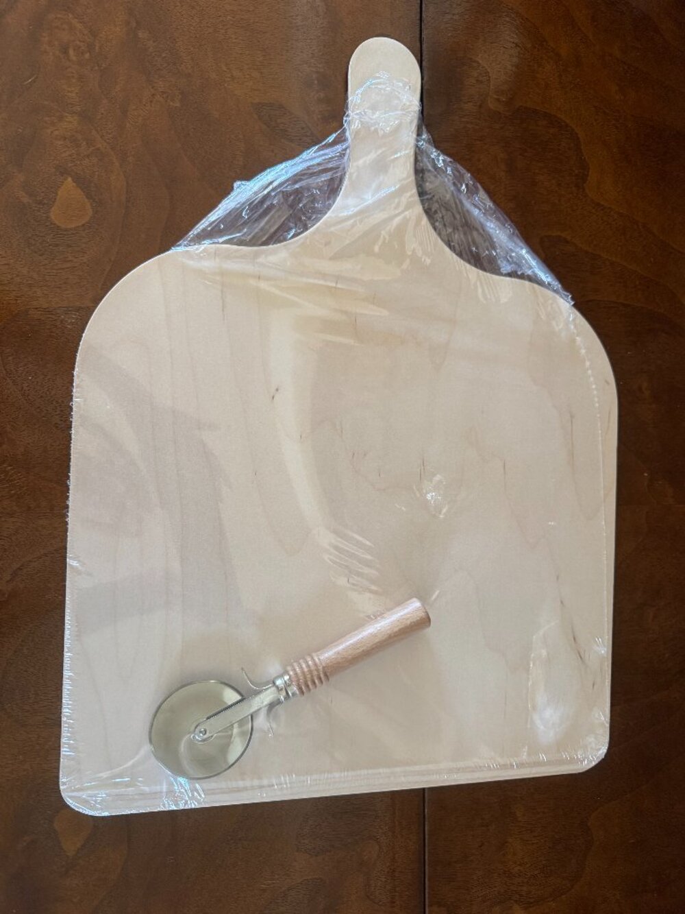 Wood Pizza Peel Paddle and Slicer Set - New!